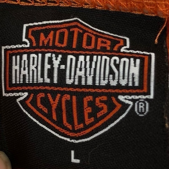HARLEY-DAVIDSON women’s orange and black tee - Picture 7 of 7